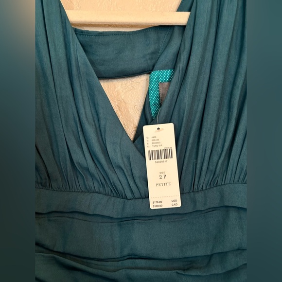 Anthropologie Gwendolyn silk maxi dress size 2 petite - Picture 9 of 9